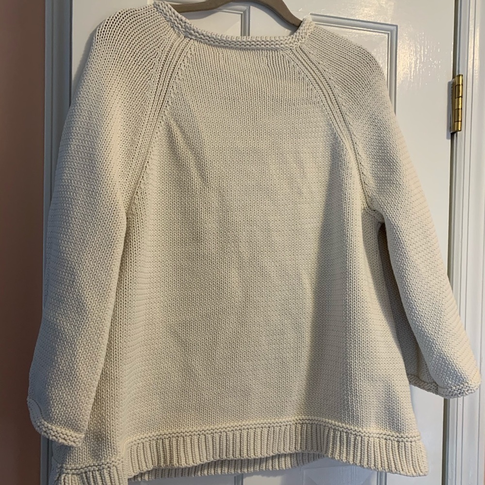 NWOT! Loft White Knit Sweater - Picture 5 of 5